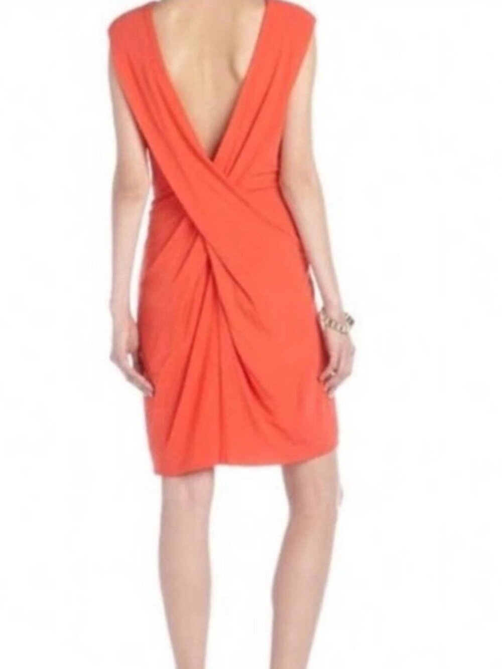 T By Alexander Wang Sexy Deep V Back Bodycon Mini Dress Size Small 38312